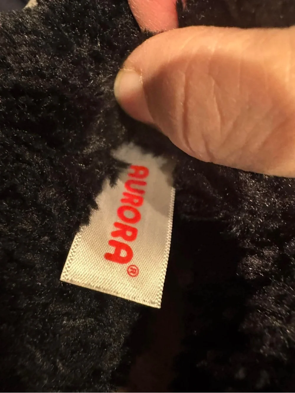 Aurora Hugga-Wug Black Plush Bear